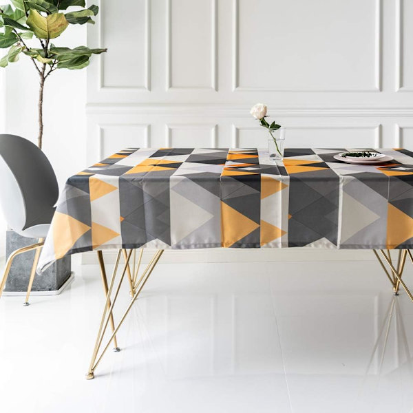 Geometrisk Duk Trekant Rektangulær Form Duk Vask