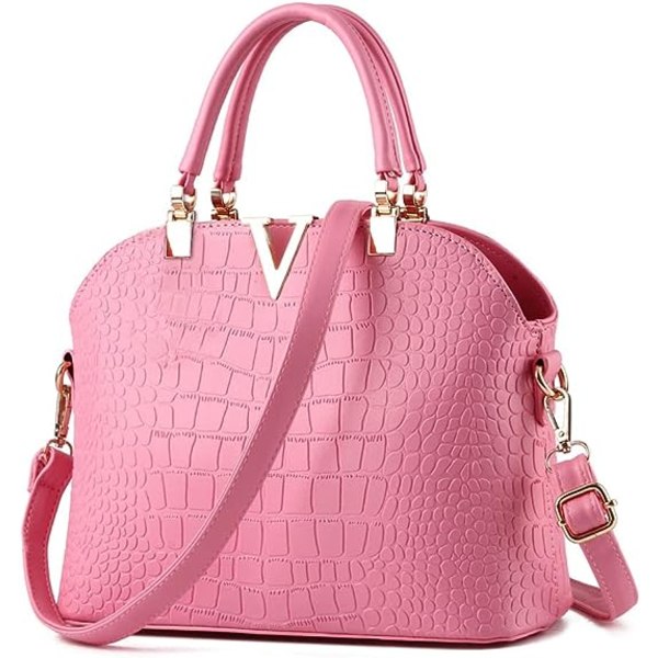Klassisk handväska för kvinnor med handväska Crossbody Casual Purse Satchel T