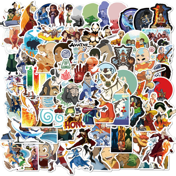Anime Avatar Graffiti Sticker Skateboard Kuffert Super Vandtæt