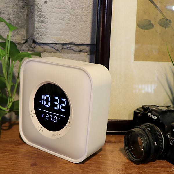 Teenage Alarm Clock, Bluetooth Højttaler Nattelys LED Lys med
