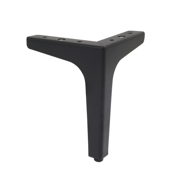 (svart) 10 cm Set med 4 soffben i metall, ben i modern stil