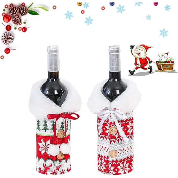 Jultomte Vinflaskeöverdrag, 2 st Jultomte Vinflaskeöverdrag, C