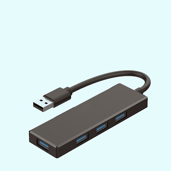 Ultratunn 4-portars USB 3.0-datahubb, lämplig för USB 3.1-hubbar som