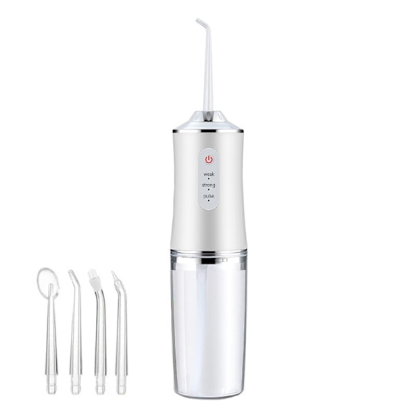 Kraftig dental Water Jet Pick Flosser Mundskyllemembran Hvid