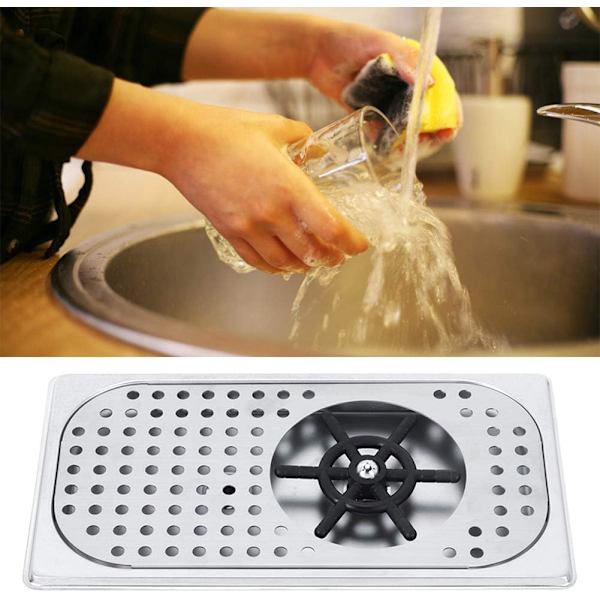 Skyld kopper, skyl glas med 114 mm diameter 201 rustfrit stål G1/