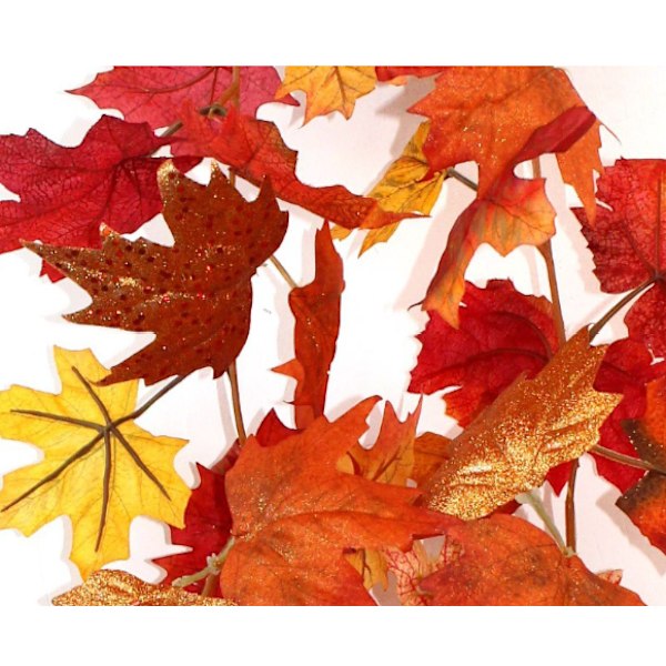 Sett med 1, Flash Powder Maple Leaf Pumpkin Rattan Maple Leaf Pumpk
