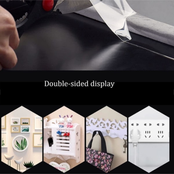 Dubbelsidig nanotejp transparent 3M längd transparent