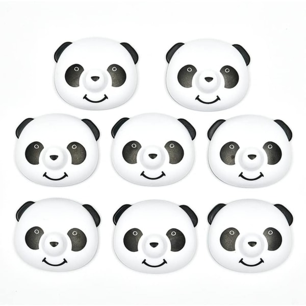 8 stk (Farge: Argento, Størrelse: Lys grå) Quilt Clip Holder Panda