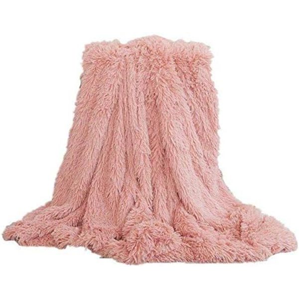 Rutete fleeceteppe Super Soft Faux Fur Look Mikrofiber Rutete Så