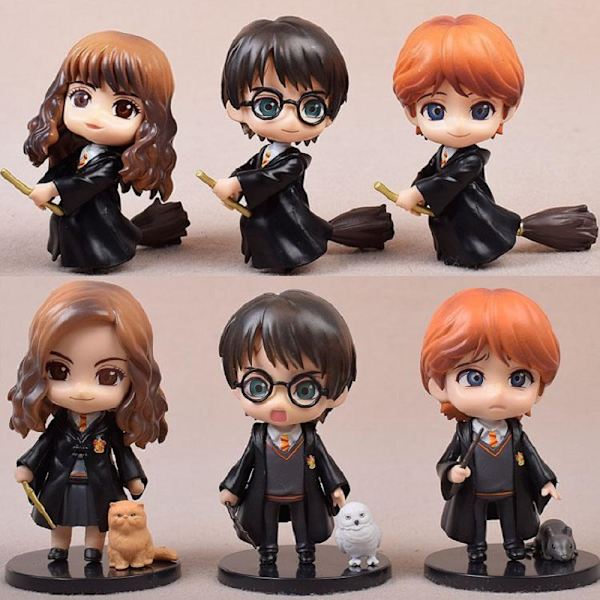Harry Potter trollkarlsdockor tårtdekoration set, trollkarls trollkarls cupcake