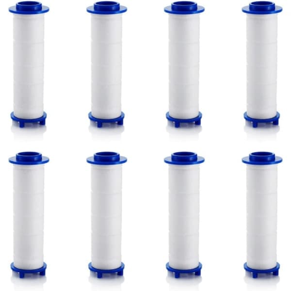 9,5 cm 8-pak Pp bomuldsfilter, Turbo brusehoved Fil