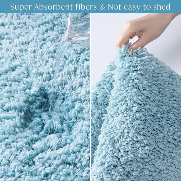 Badmatte Mikrofiber Antiskli Badmatte, 1 sett med absorberende