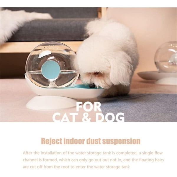 Automatisk Vatten Dispenser för Hundar Katter, Snigel Form, Gravity Pet
