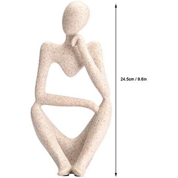 Resin Figur Figur Thinker Mennesker Abstrakt Ornament Skulptur
