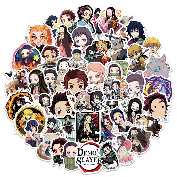 50 stk. Ghost Killing Blade Q Edition Cartoon Personlige G