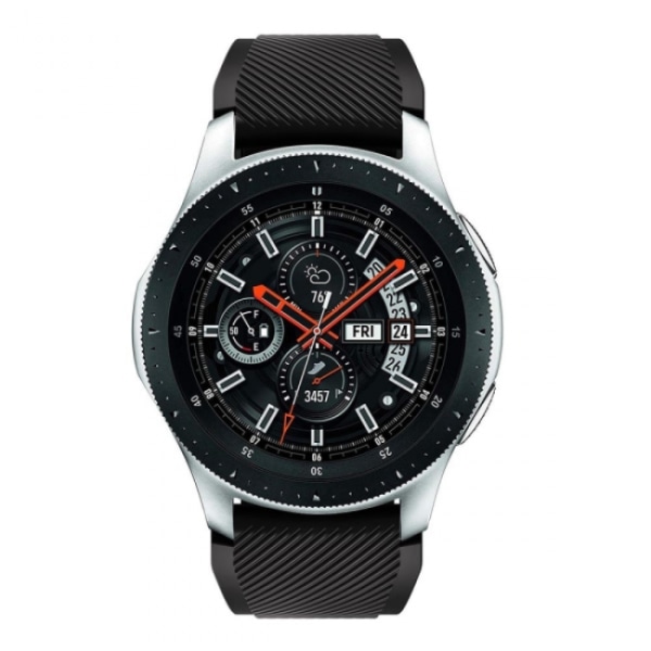 Silikonearmbånd Samsung Galaxy Watch 46mm Sort