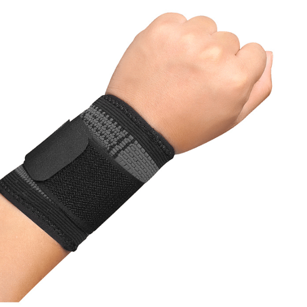 Sorte og grå armbånd, elastiske armbånd til mænd og kvinder, b
