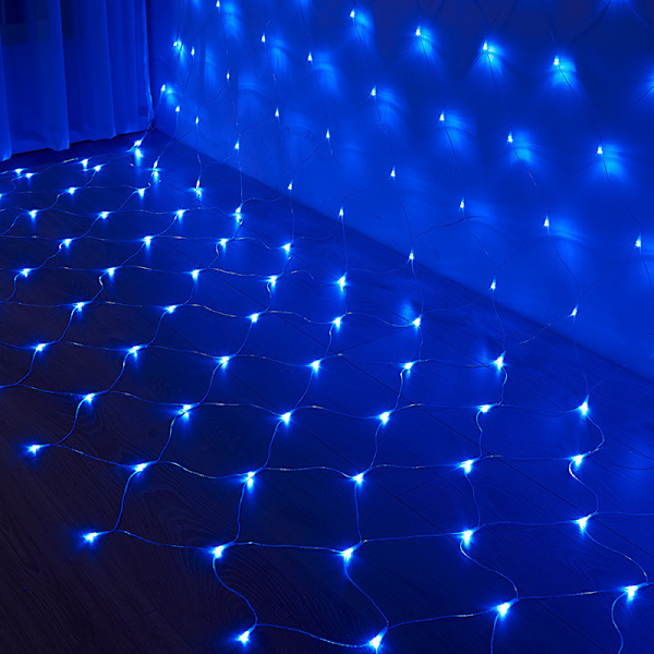 LED-puutarha- ja pihajouluverkkolukot, valaistus, kalastusverkko L