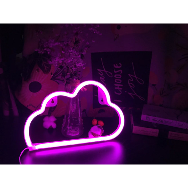 Neonlys, LED-skiltsky, lynlamper, kærlighedsplader, læber, L