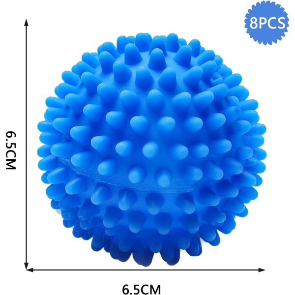 Tørretumbler Bolde, 8 stk Vaskebolde, Genanvendelig Vaskebold Accelerat