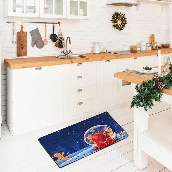 Julegulvmatter Sklisikre Juletepper Dørmatter, Soverom Fl