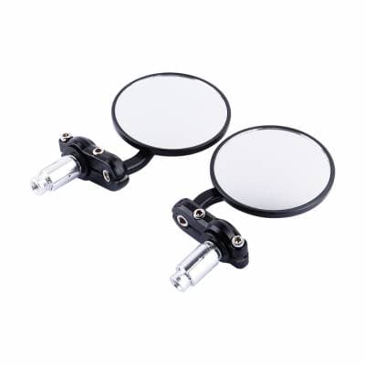 1 par runda roterande motorcykelbackspeglar