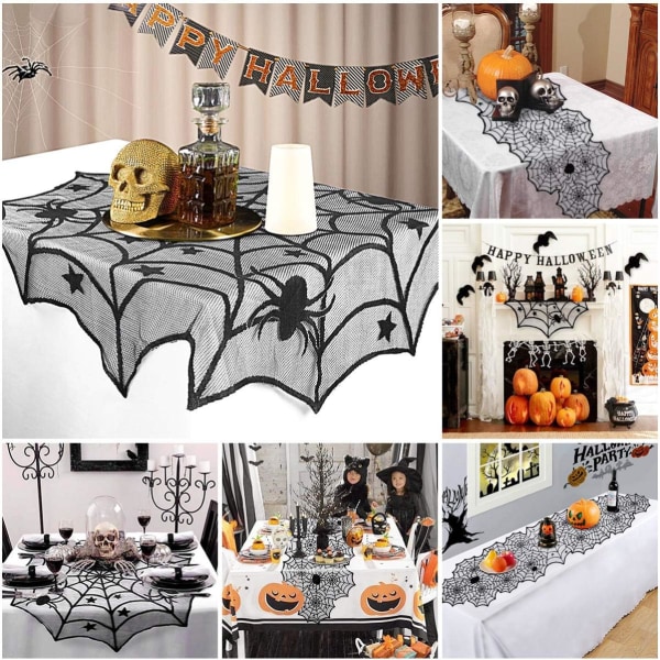 1 set Halloween-dekoration - för fest, vardagsrum, matsal, öppen spis