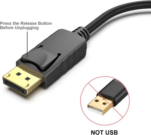 1PC Displayport-HDMI-sovitin, DP (Display Port) -uros Hdmi-naaras