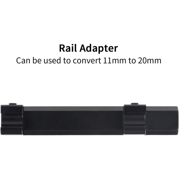 11 mm till 20 mm Weaver/Picatinny Rail Mount Base Adapter för Airsoft