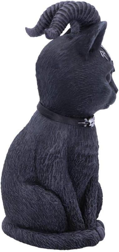 Resin statuette, sort og sølv, 10,5 cm
