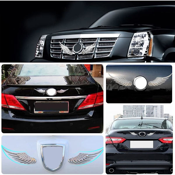 3D-metalliset siipitarrat Auto Metal Sticker Auton lisävarusteet (1