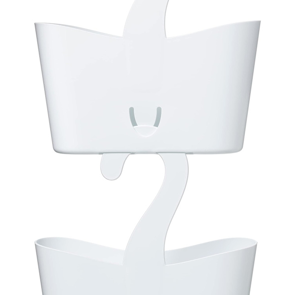 Harmaa suihkukori koukulla Mitat: 25 x 9 x 28 cm suspensio