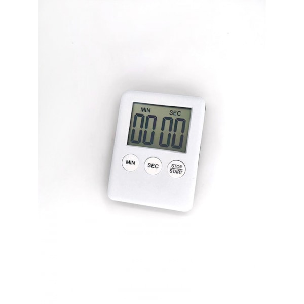 Digital timer med magnet - Kökstimer vit