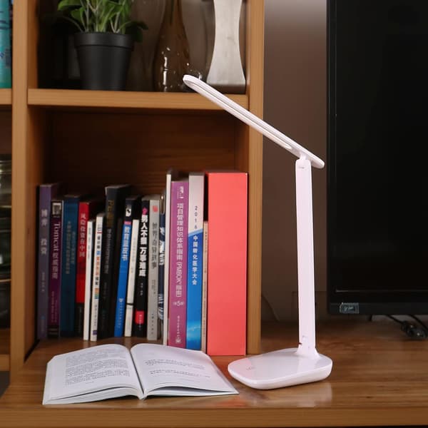 USB Genopladelig LED-skrivebordslampe, Touch Control, Energibesparende, 120