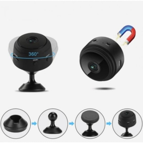 1080P minivalvontakamera WIFI ja yökamera