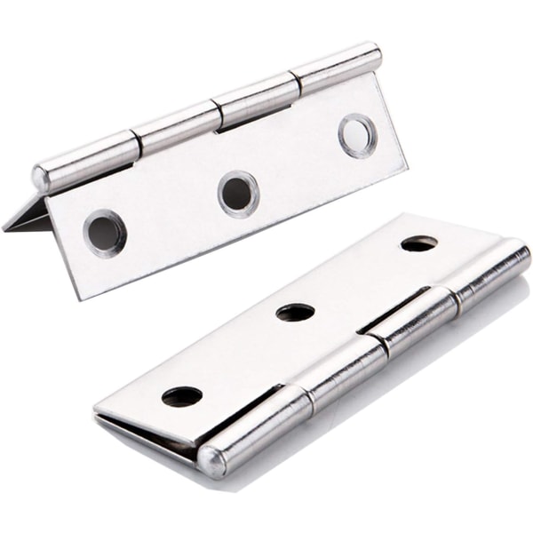 2pcs Stainless Steel Home Furniture Hardware Door Hinge Long 75mm