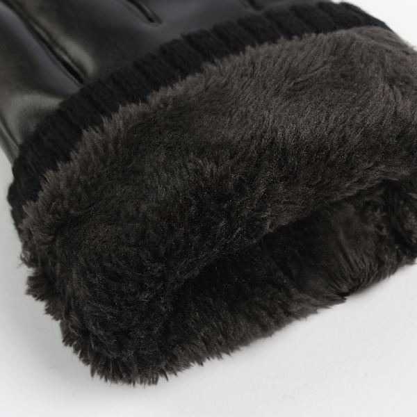 Leopard herre vinter handsker i fåreskind, med cashmere for, hold
