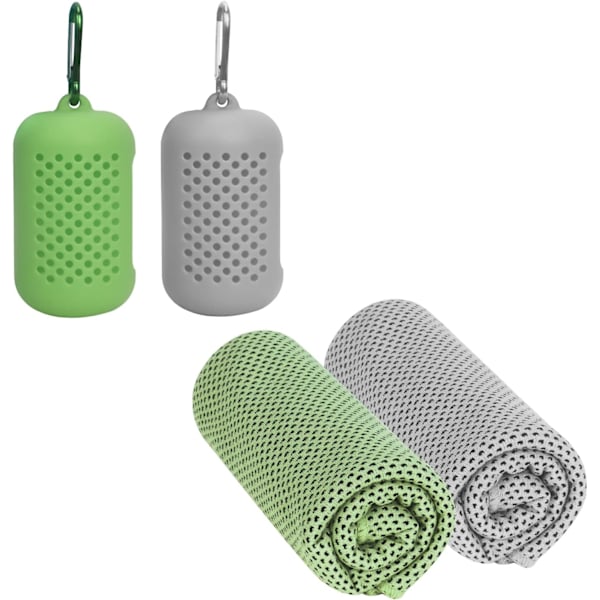 Køle håndklæder, [2 pak] Yoga håndklæde Is håndklæde Mikrofiber håndklæde til