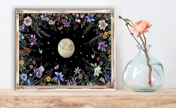 Moon Diamond Art Maleri Kits til Voksne - Runde Diamond Art Kits