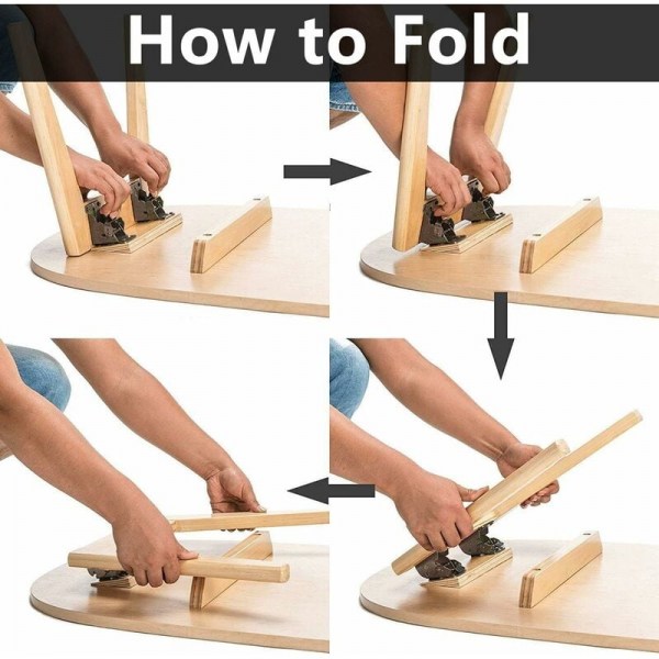 Foldbar Brakett Selvlåsende Hengsler Veggbrakett Flip Folding Lo