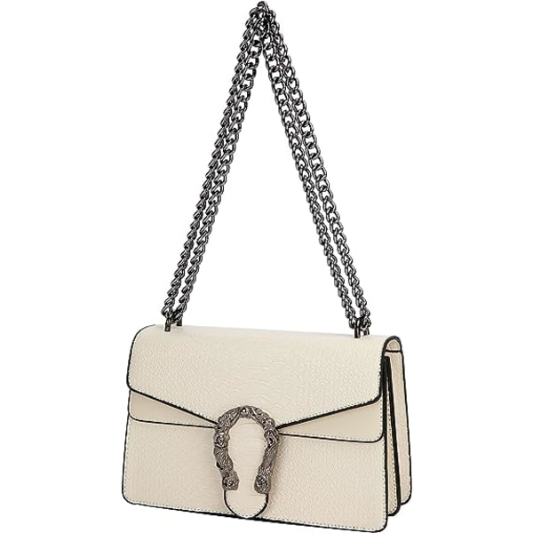 Kvinder Crossbody Aften Taske - Slange Print Læder Messenger Taske w