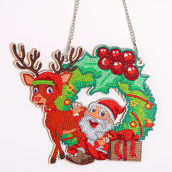 Diamantmaleri, 5D DIY Diamantmaleri Sæt til Jul, Colo