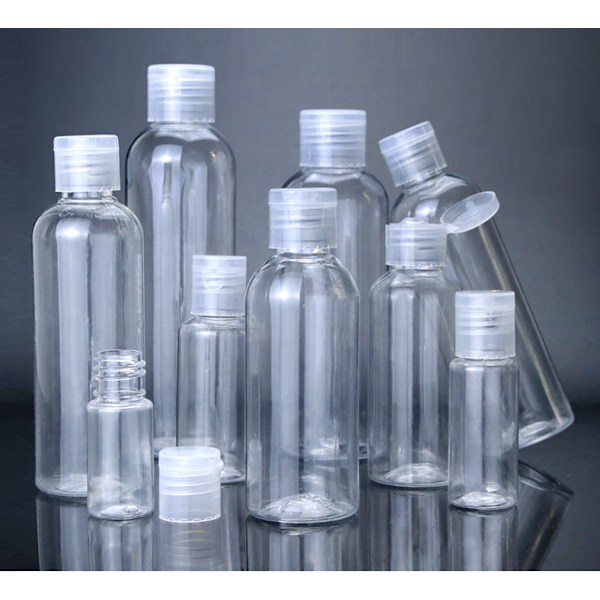9 st 80 ml PET flip-top vätskeflaska kosmetisk dispenserflaska s