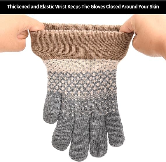 Termiska handskar för kvinnor Vinter Touch Screen Handskar Elastiska Varma Kni