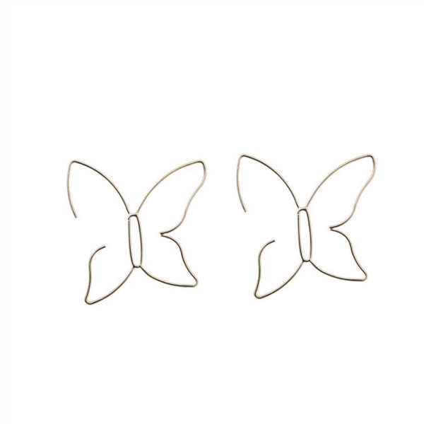 Mote kvinner Bohemian Gold Big Butterfly øredobber Dusker Lang C