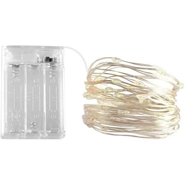 Blå Fe Lys, 10m 100 LED Batteri Fe Lys Små til Chr