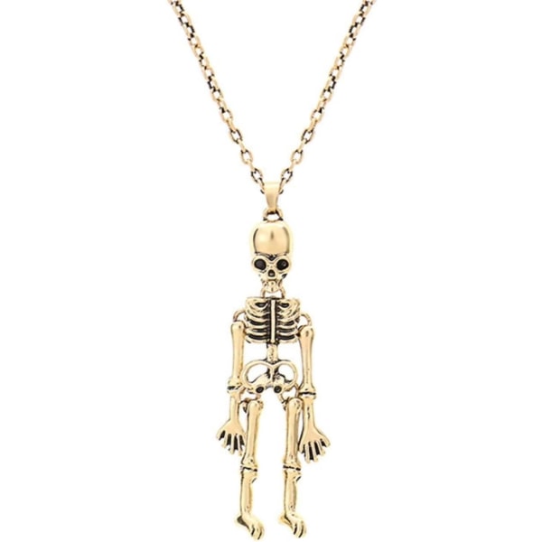 Venskabsmagnet Skeleton Skull Halskæder Halloween Magnetic Nec