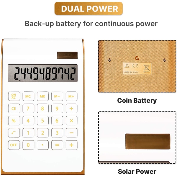 2 st Hemmakontorskalkylator Slim Kalkylator Söt Kalkylator S
