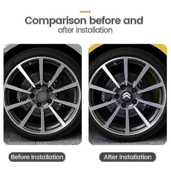 56mm Bilnav Hjulkapsel til Citroen C4 C1 C5 C3 C6 C5 C8 Ds Berli