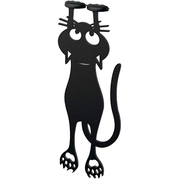 Bokmärke Nyfiken Katt Färg Svart Kattformad 12cm Plast/Nylon